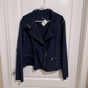 NWT Torrid faux suede moto jacket